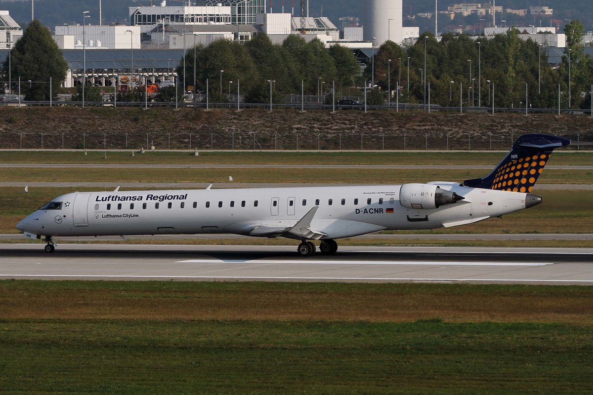Lufthansa Regional -CityLine-, D-ACNR, Bombardier (Canadair), CRJ-900 NG (CL-600-2D24),  Ratingen , MUC-EDDM, München, 20.08.2018, Germany
