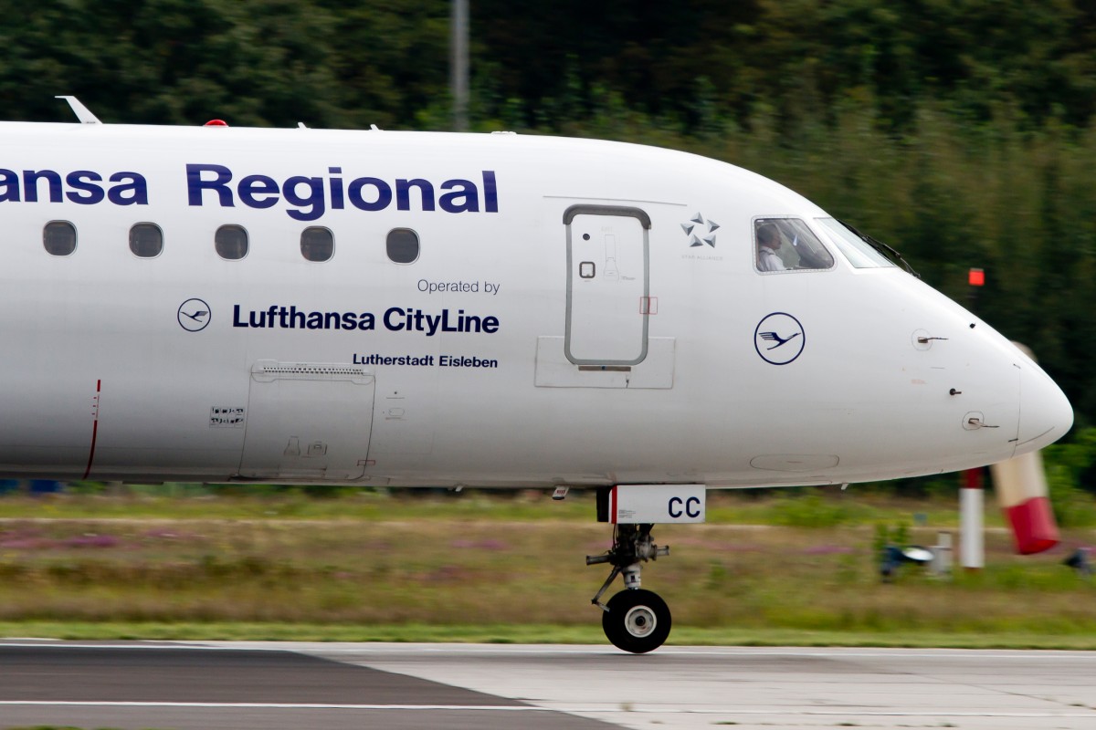 Lufthansa Regional (CityLine), D-AECC  Lutherstadt Eisleben , Embraer, 190 LR (Bug/Nose), 15.09.2014, FRA-EDDF, Frankfurt, Germany