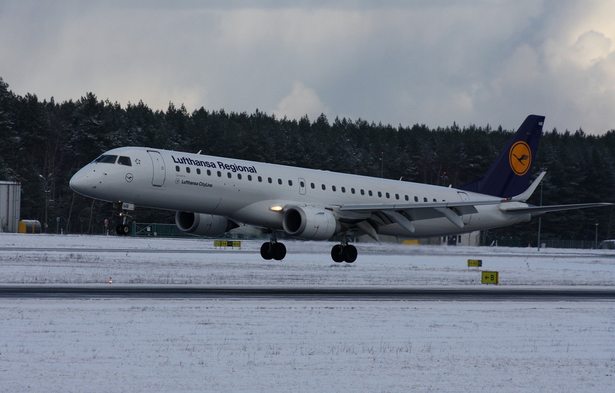 Lufthansa Regional CityLine, D-AEMB,(c/n 19000297),Embraer ERJ 190-200LR, 28.12.2014, GDN-EPGD, Gdansk, Polen 
