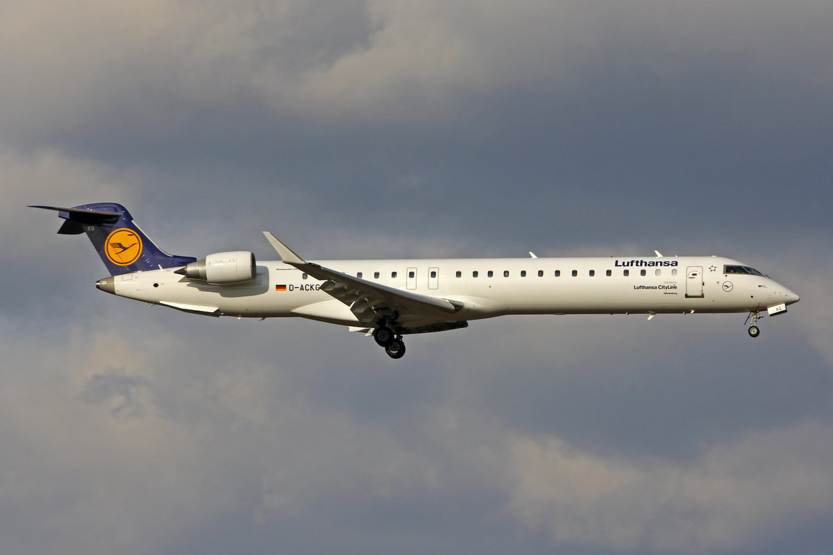 Lufthansa Regional, D-ACKG, Bombardier CRJ-900, msn: 15084,  Glücksburg , 20.März 2021, ZRH Zürich, Switzerland.