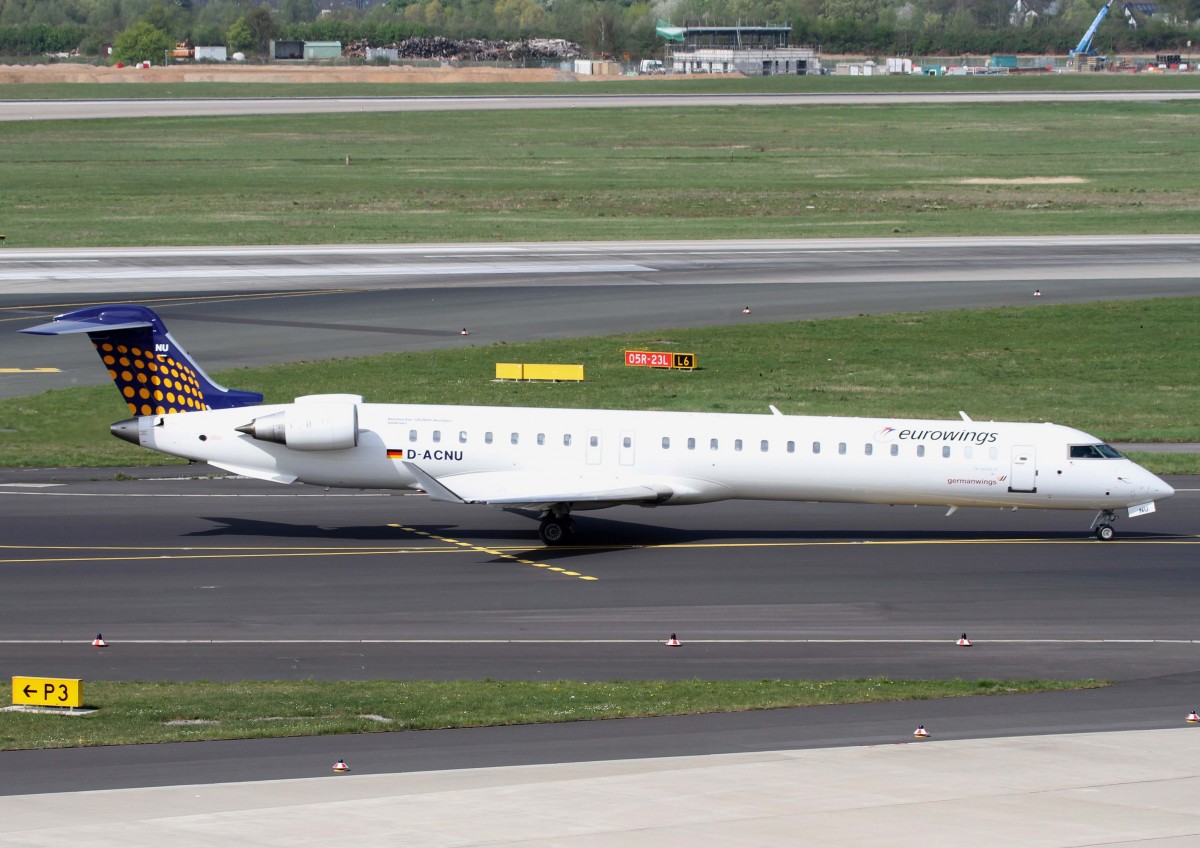 Lufthansa Regional (Eurowings), D-ACNU  Uetersen , Bombardier, CRJ-900 NG (m. Germanwings-Sticker), 02.04.2014, DUS-EDDL, Dsseldorf, Germany 