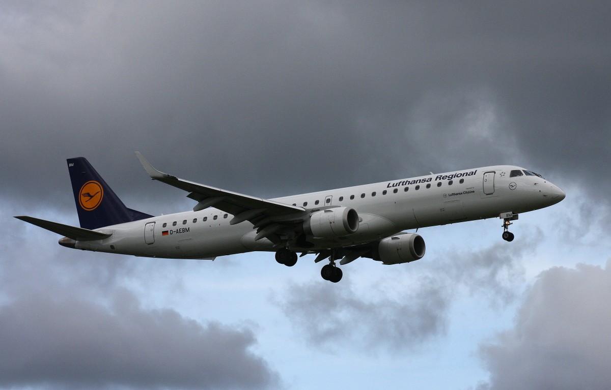 Lufthansa Regional(CityLine),D-AEMB,(c/n 19000523),Embraer ERJ-190-200LR,13.05.2014,HAM-EDDH,Hamburg,Germany