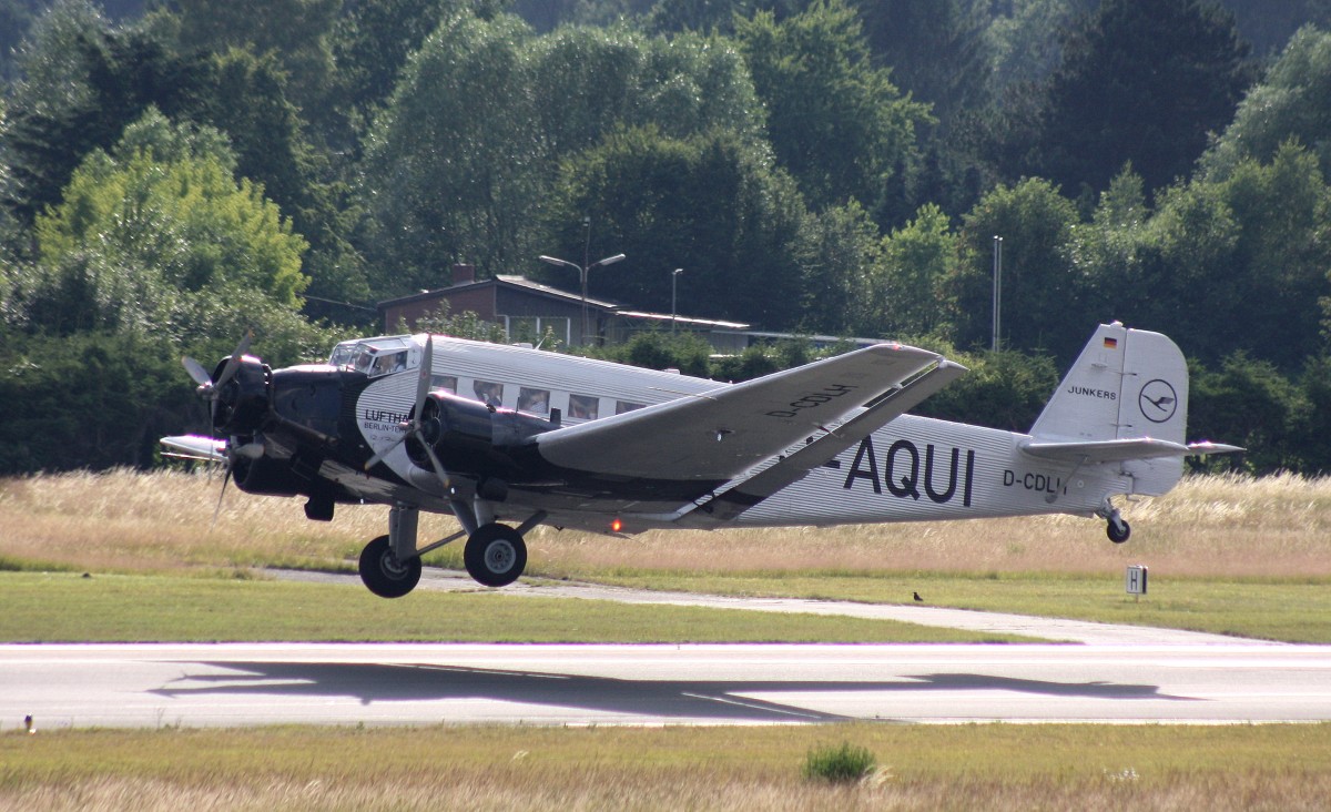 Lufthansa Traditionsflug,DAQUI,Junkers JU52,07.06.2014,HAMEDDH