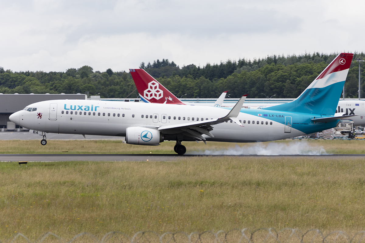 Luxair, LX-LBA, Boeing, B737-8C9, 22.06.2016, LUX, Luxembourg , Luxembourg  



