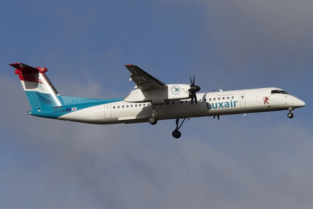 Luxair, LX-LGN, deHavilland, DHC 8Q-402, 08.02.2015, FRA, Frankfurt, Germany 



