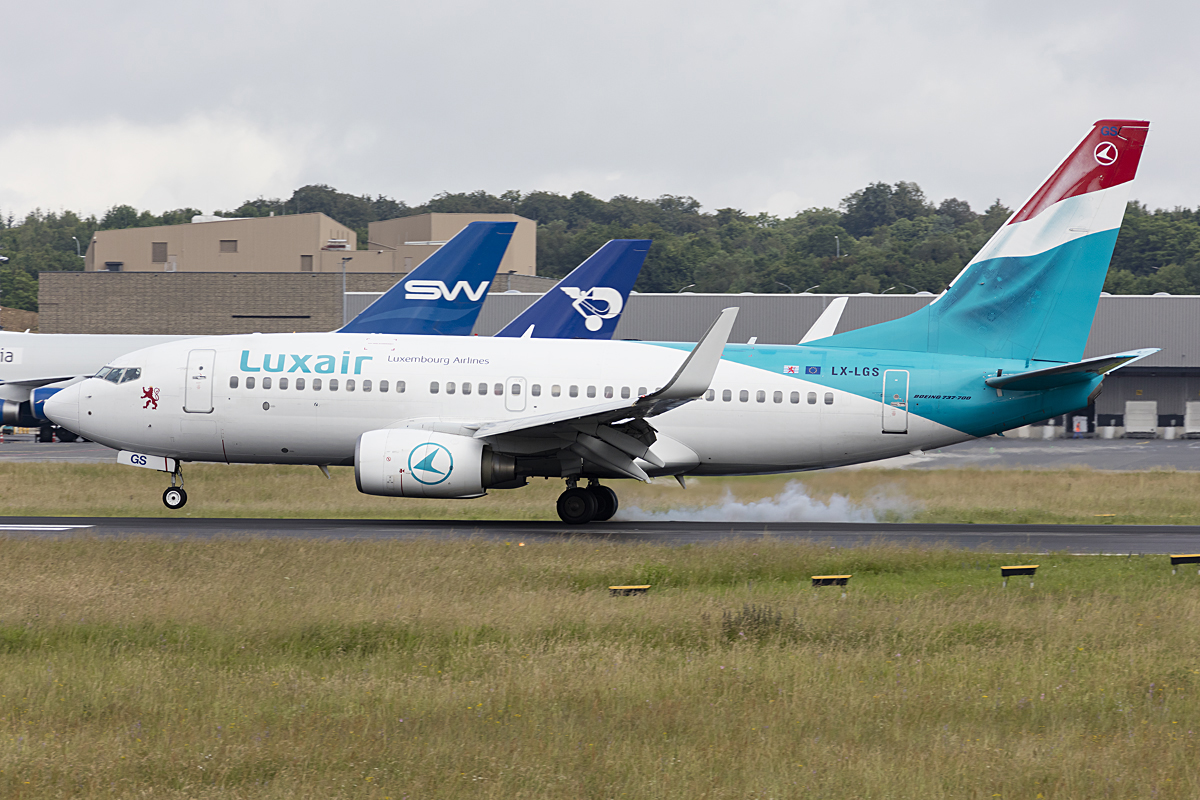 Luxair, LX-LGS, Boeing, B737-7C9, 22.06.2016, LUX, Luxembourg , Luxembourg




