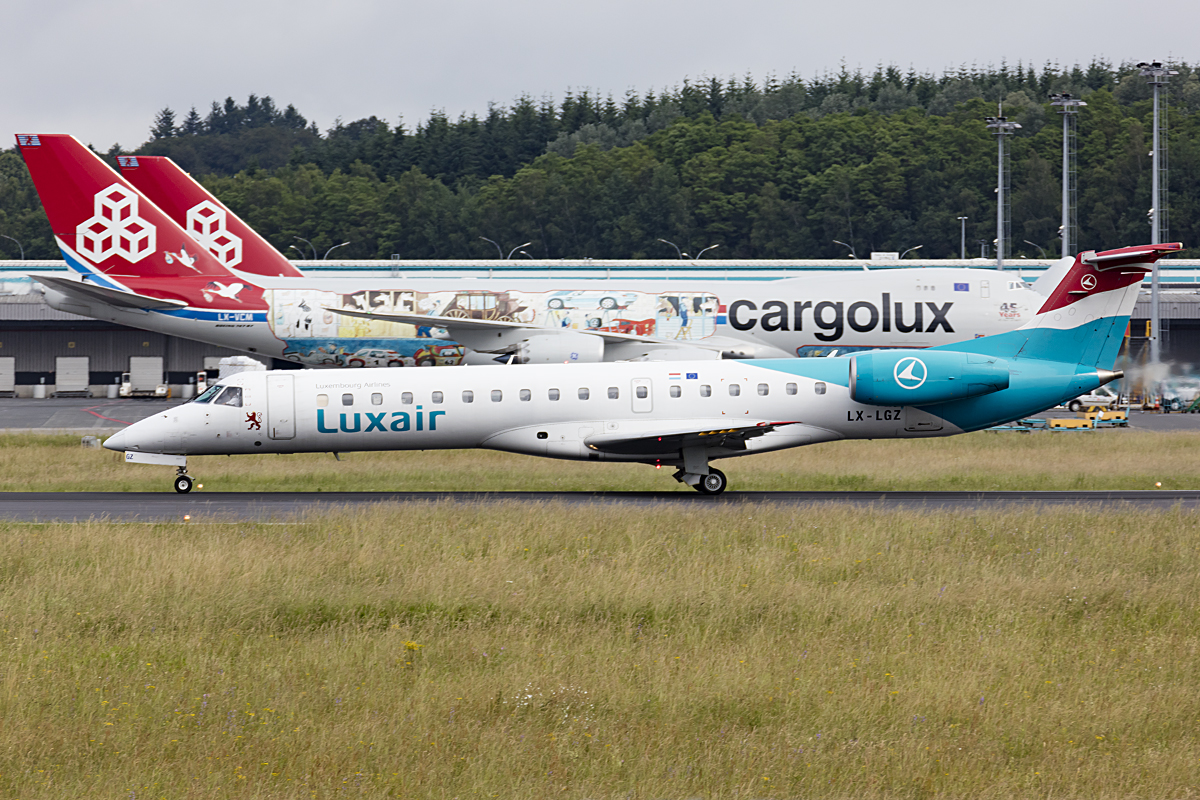 Luxair, LX-LGZ, Embraer, ERJ-145, 22.06.2016, LUX, Luxembourg , Luxembourg



