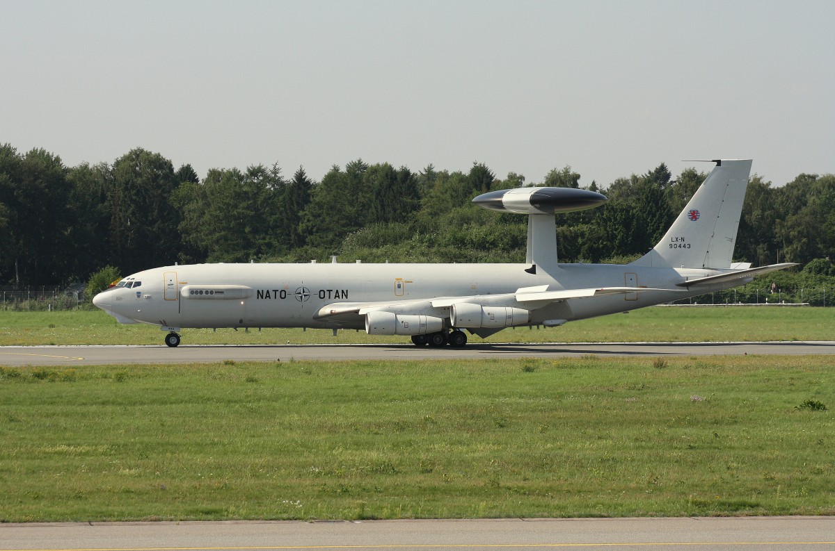 Luxembourg-NATO, LX-N90443, Boeing E-3A Sentry (707-320B), 21.08.2015, HAM-EDDH, Hamburg, Germany 