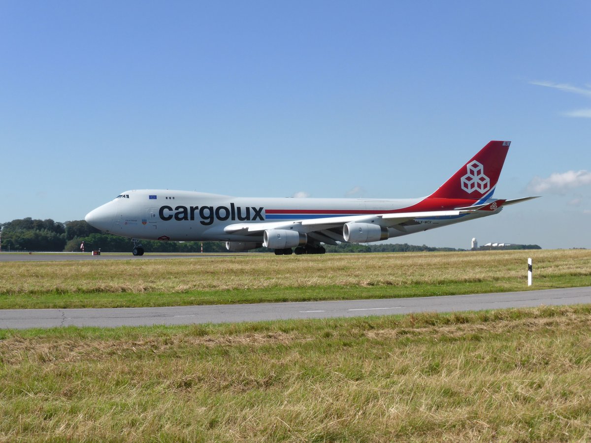 LX-WCV, Boeing 747-400F von Cargolux am 07.08.2016 in Luxembourg