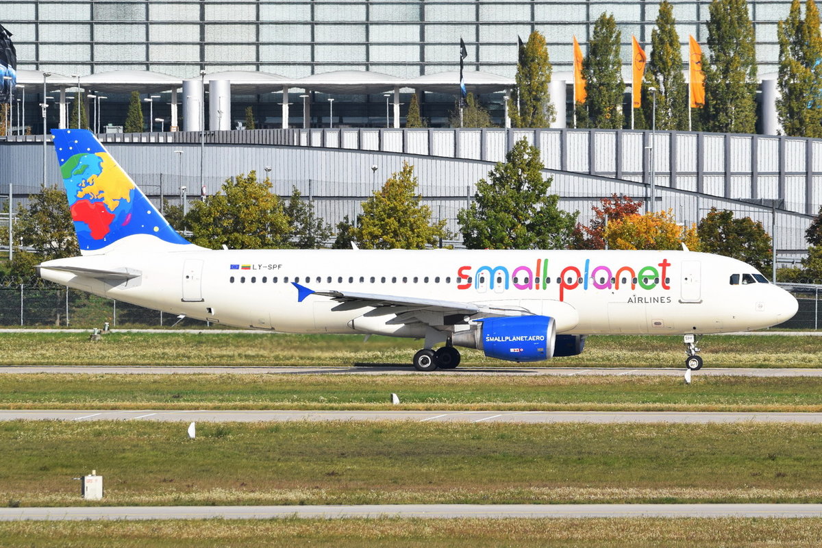LY-SPF Small Planet Airlines Airbus A320-214  , MUC , 06.10.2017
