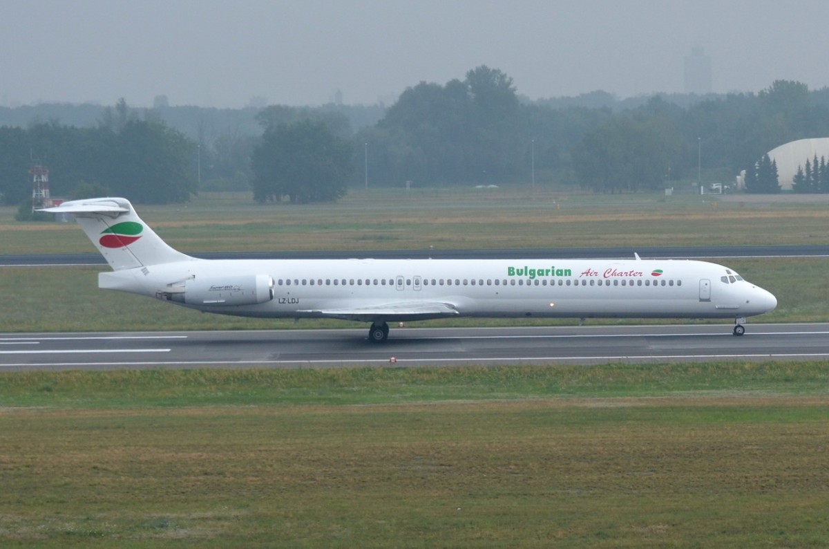 LZ-LDJ Bulgarian Air Charter McDonnell Douglas MD-82   beim Start in Tegel am 30.07.2014
