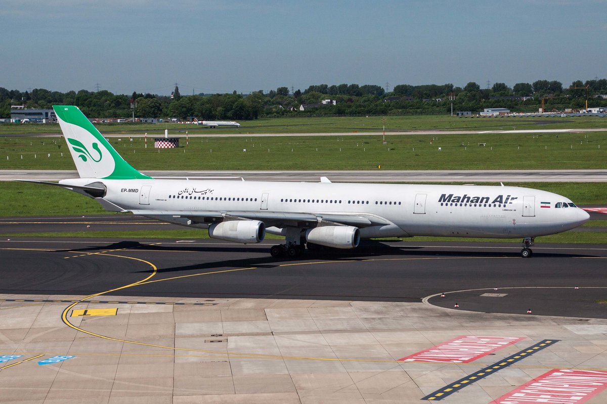 Mahan Airlines (W5-IRM), EP-MMD, Airbus, A 340-313, 17.05.2017, DUS-EDDL, Düsseldorf, Germany 