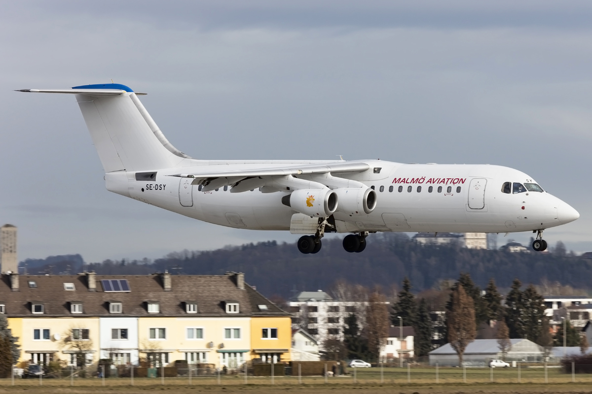 Malmö Aviation, SE-DSY, BAe, ARJ-100, 09.01.2016, SZG, Salzburg, Austria




