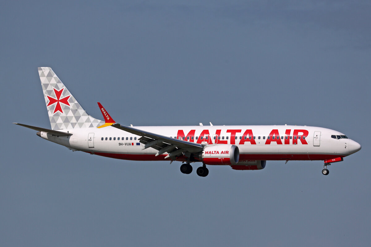 Malta Air, 9H-VUA, Boeing B737-8MAX 200, msn: 65874/8003, 13.Juli 2023,13.Juli 2023, MXP Milano Malpensa, Italy.
