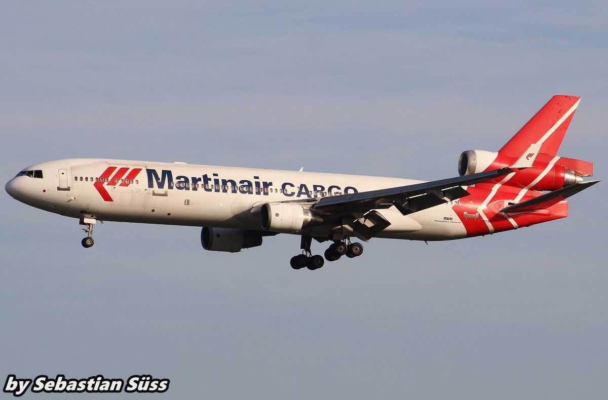 Martinair Cargo MD11 PH-MCW arrives @ Amsterdam Airport Schiphol in nice evening light. 16.5.15