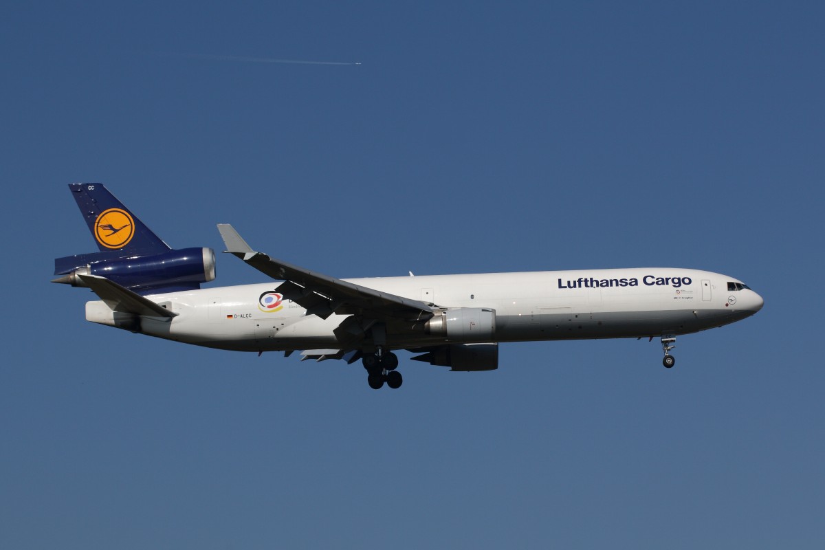 McDonnell Douglas MD-11F, Lufthansa Cargo,  Aktion Deutschland Hilft  (D-ALCC), Frankfurt, 04.10.2014. 