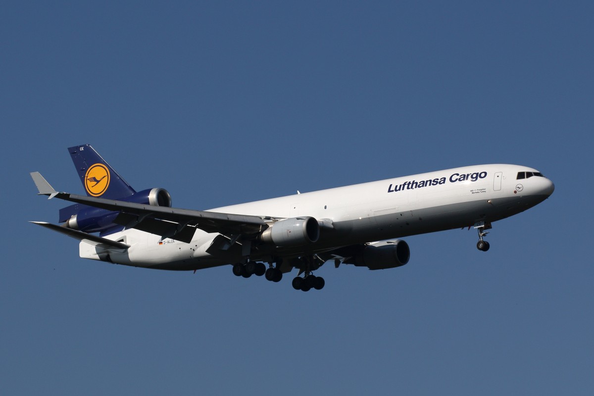 McDonnell Douglas MD-11F, Lufthansa Cargo,  Merhaba Turkey  (D-ALCE), Frankfurt, 04.10.2014. 