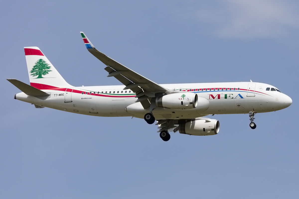 Middle East Airlines, T7-MRE, Airbus, A320-232, 08.05.2016, CDG, Paris, France



