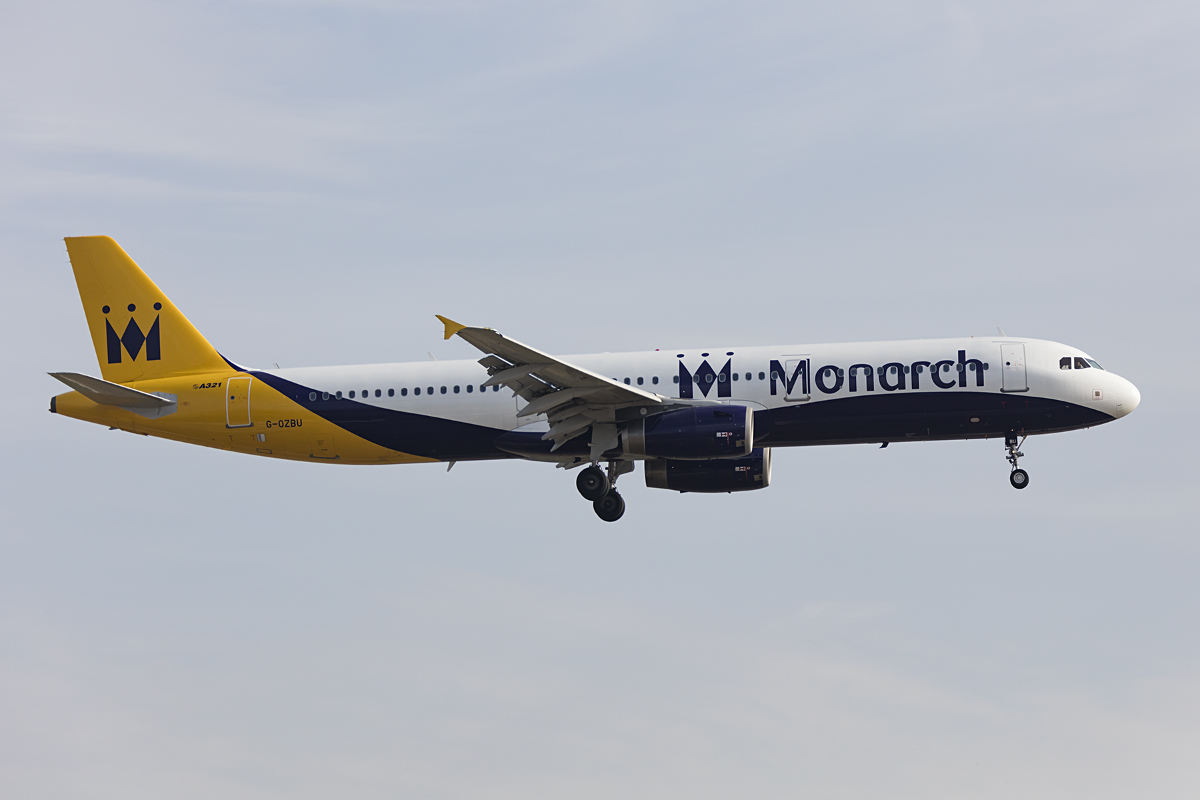 Monarch Airlines, G-OZBU, Airbus, A321-231, 18.10.2016, AGP, Malaga, Spain 



