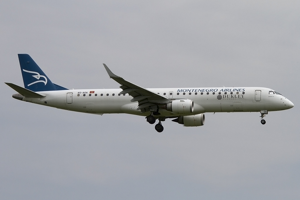 Montenegro Airlines, 4O-AOA, Embraer, ERJ-195LR, 24.05.2015, ZRH, Zürich, Switzerland




