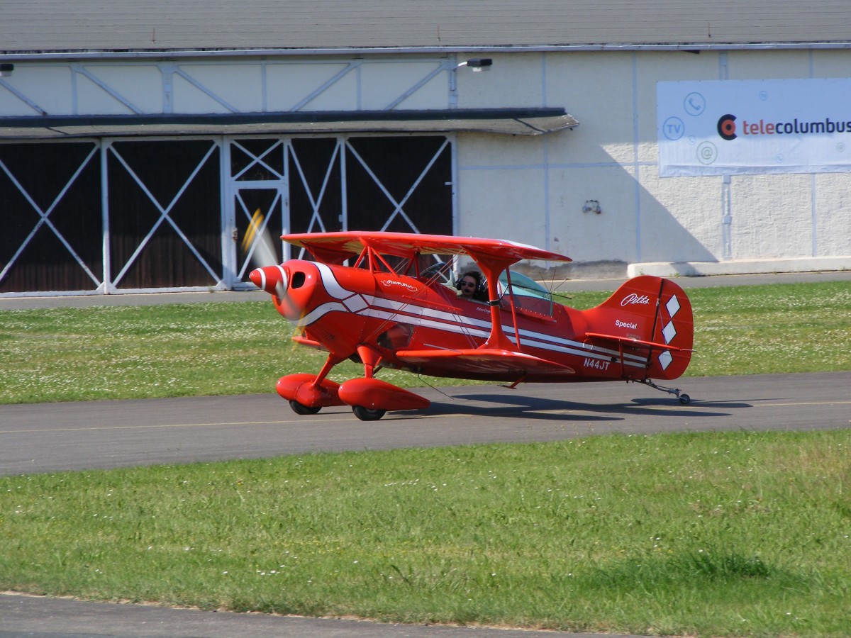 N44JT, Pitts S1-S, Flugplatz Gera (EDAJ), 2.7.2015