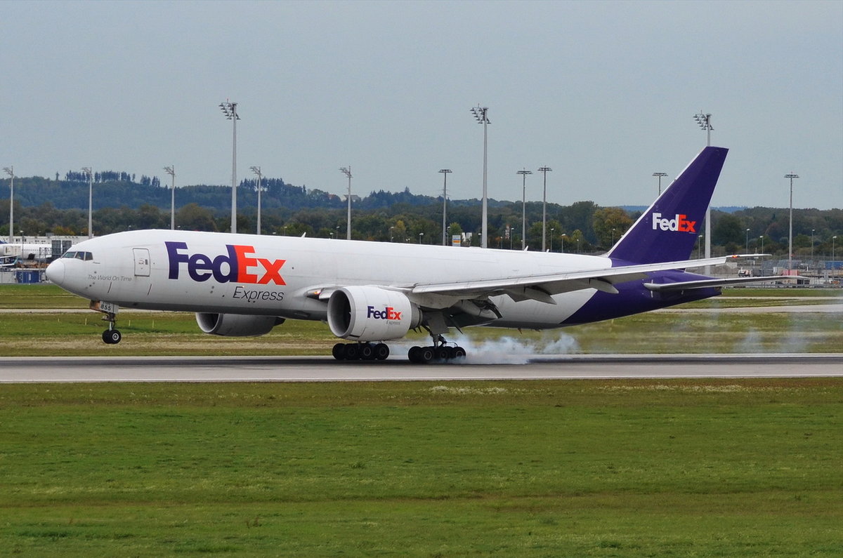 N855FD Federal Express (FedEx) Boeing 777-FS2   , MUC , 02.10.2017