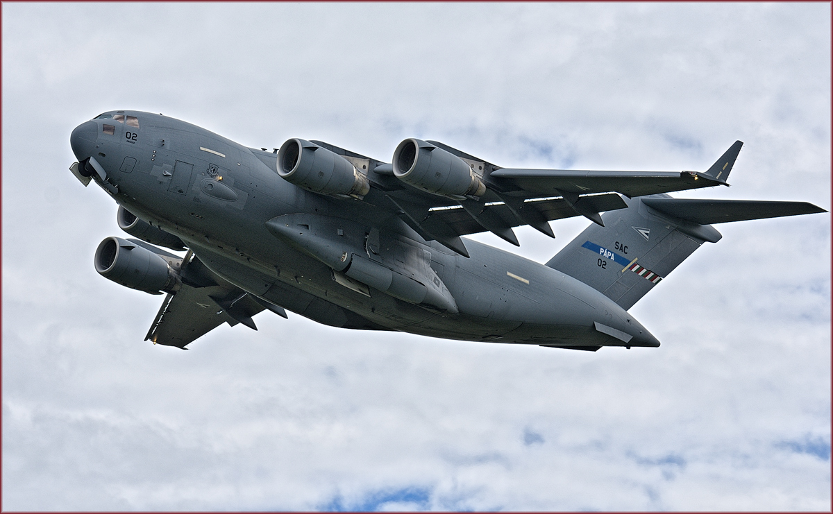NATO HAW, SAC PAPA 02; Boeing C-17; Maribor Flughafen MBX; 30.4.2019
