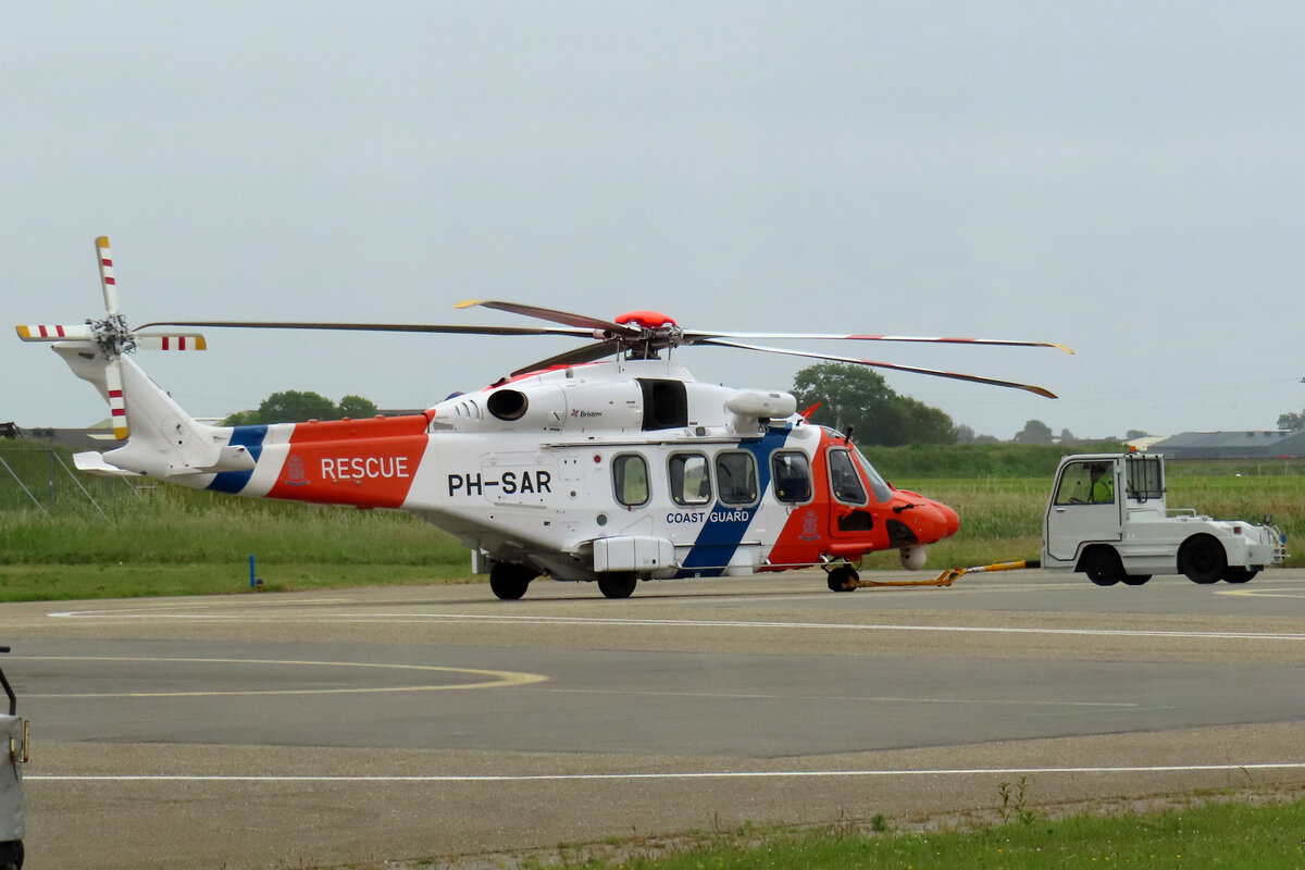 Netherlands Coast Guard (Bristow Helicopters), PH-SAR, Agusta Westland (Leonardo), AW-189, 02.06.2023, DHR-EHKD, Den Helder, Netherlands