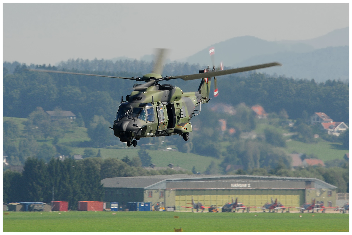NHINDUSTRIES NH90 (79-11) der dt. Bundeswehr beim Start in Zeltweg, einen Tag nach der Airpower16 am 4.9.2016 aufgenommen.