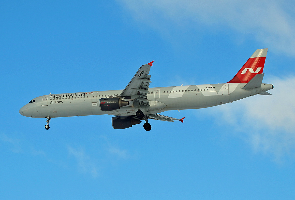 Nordwind Airlines, Airbus A 321-211, VQ-BOD, BER, 13.02.2021
