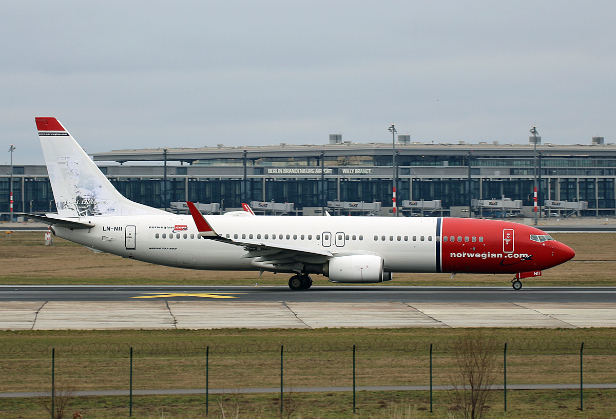 Norwegian Air Shuttle, Boeing B 737-8JP, LN-NII, SXF, 22.02.2019