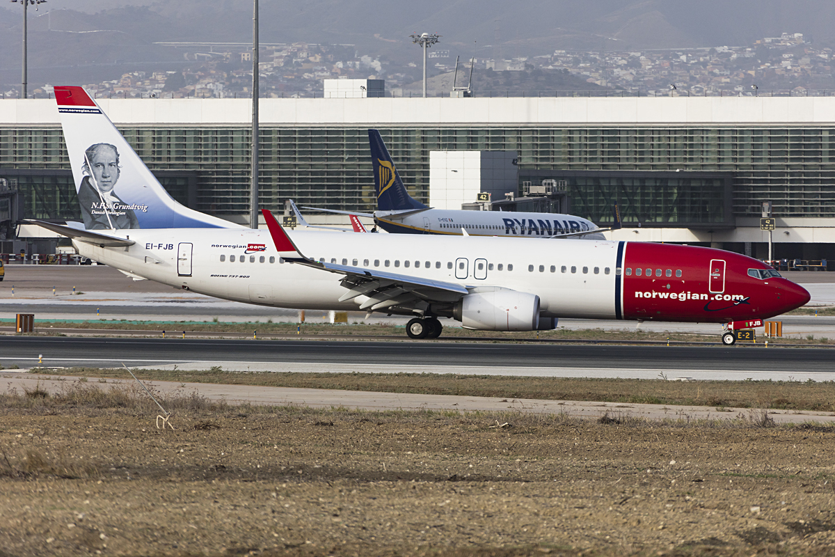 Norwegian, EI-FJB, Boeing, B737-8JP, 26.10.2016, AGP, Malaga, Spain 



