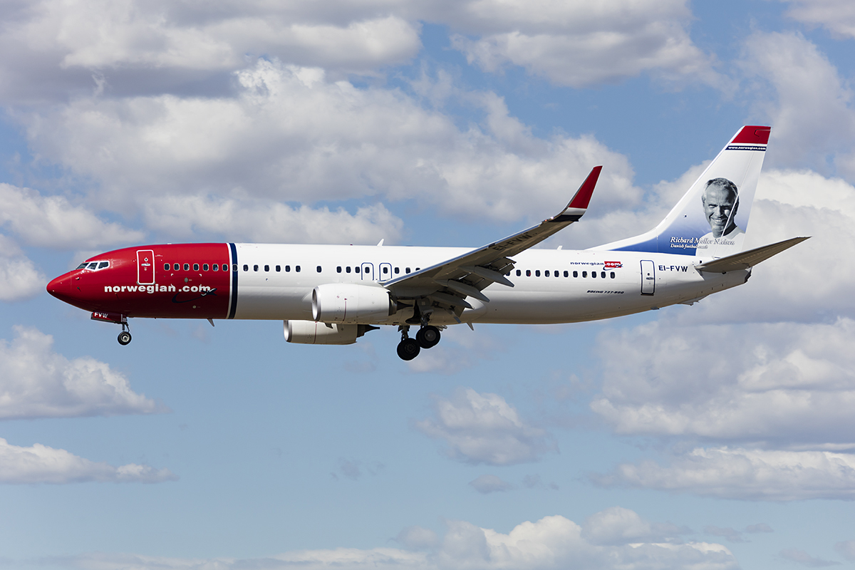 Norwegian, EI-FVW, Boeing, B737-8JP, 10.09.2017, BCN, Barcelona, Spain 


