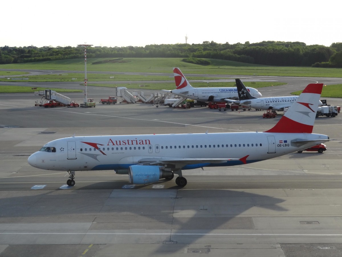 OE-LBQ Austrian Airlines Airbus A320-214   in Hamburg gelandet am 02.05.2014