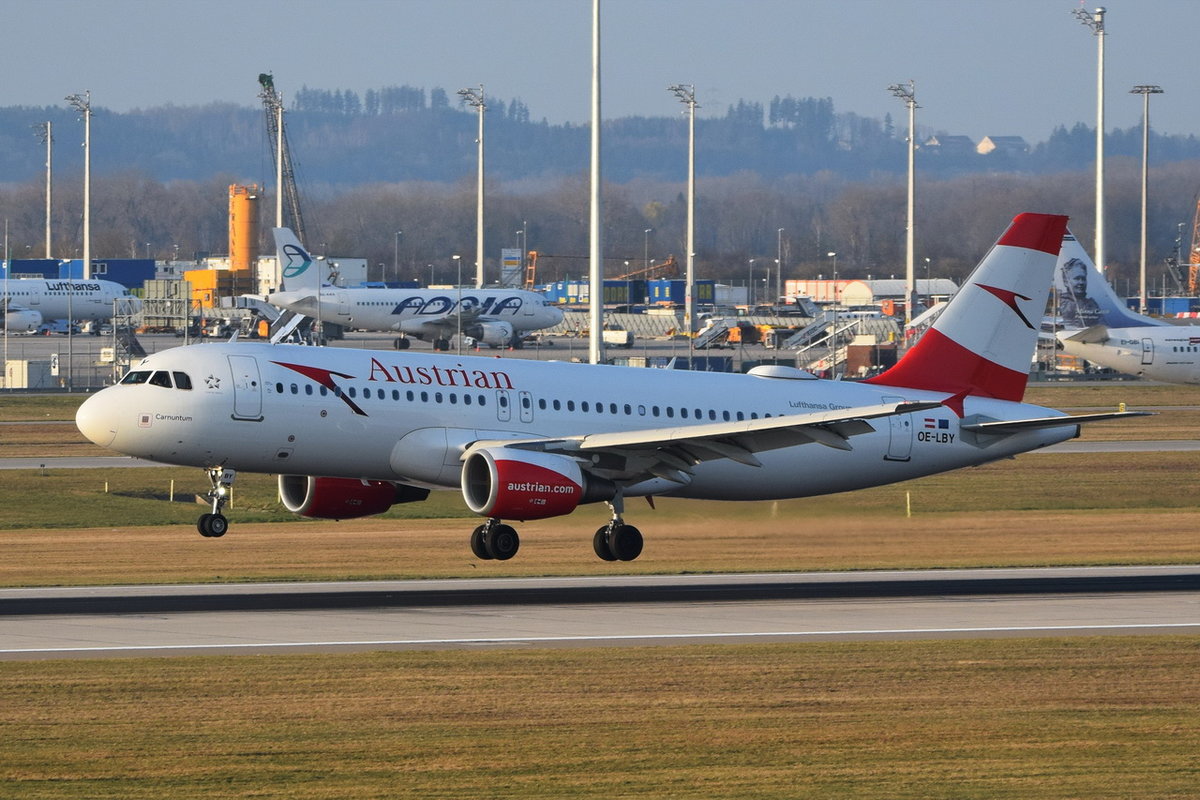 OE-LBY Austrian Airlines Airbus A320-214 , MUC , 30.03.2019