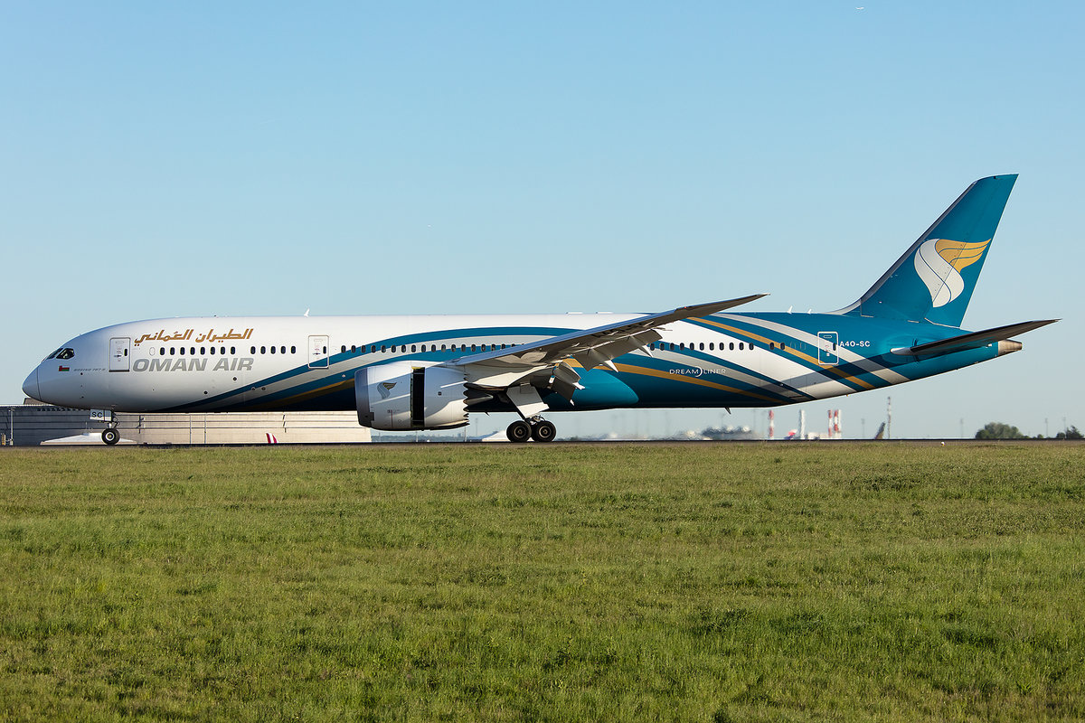 Oman Air, A4O-SC, Boeing, B787-9, 13.05.2019, CDG, Paris, France


