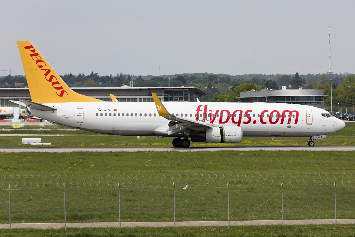 Pegasus Airlines, TC-CPC, Boeing, B737-82R, 11.05.2016, STR, Stuttgart, Germany




