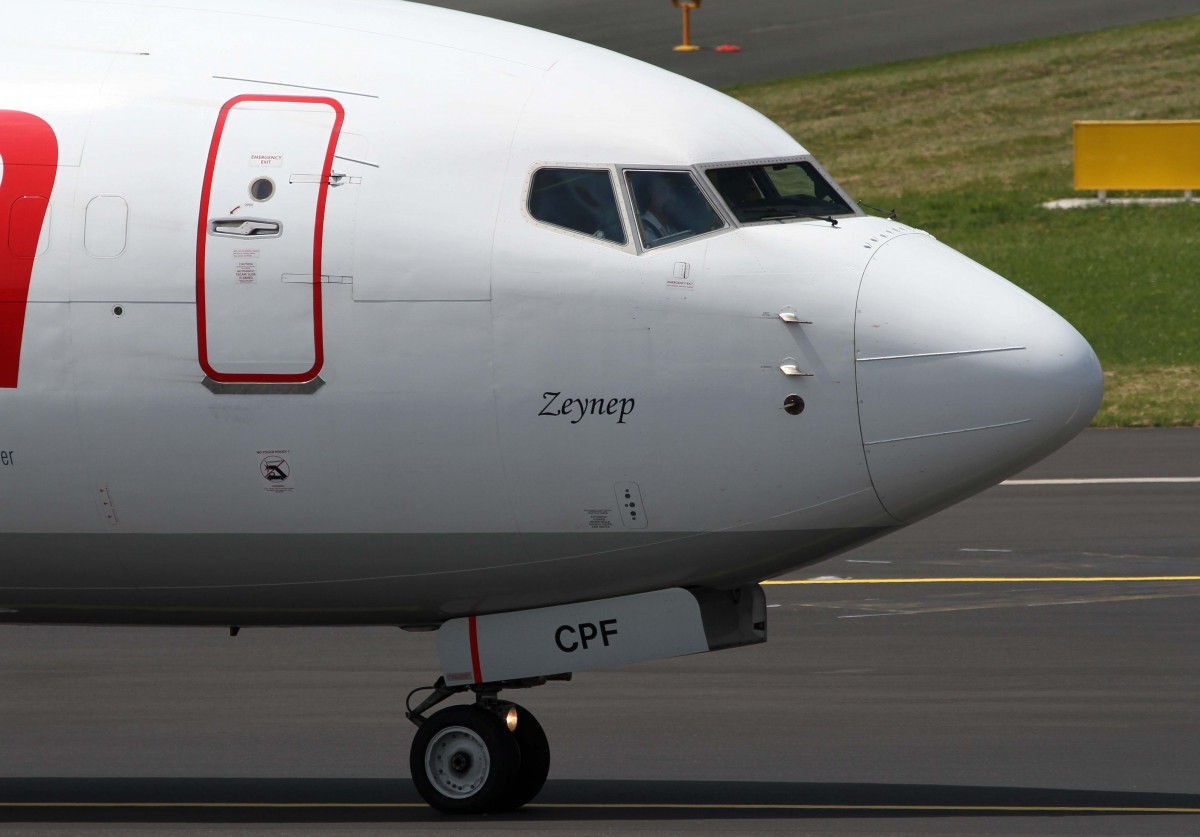 Pegasus Airlines, TC-CPF  Zeynep , Boeing, 737-800 wl (Bug/Nose), 01.07.2013, DUS-EDDL, Dsseldorf, Germany 