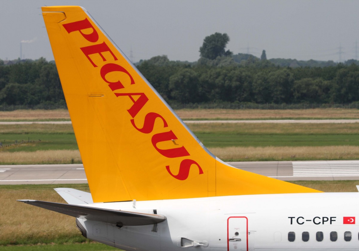 Pegasus Airlines, TC-CPF  Zeynep , Boeing, 737-800 wl (Seitenleitwerk/Tail), 01.07.2013, DUS-EDDL, Dsseldorf, Germany 