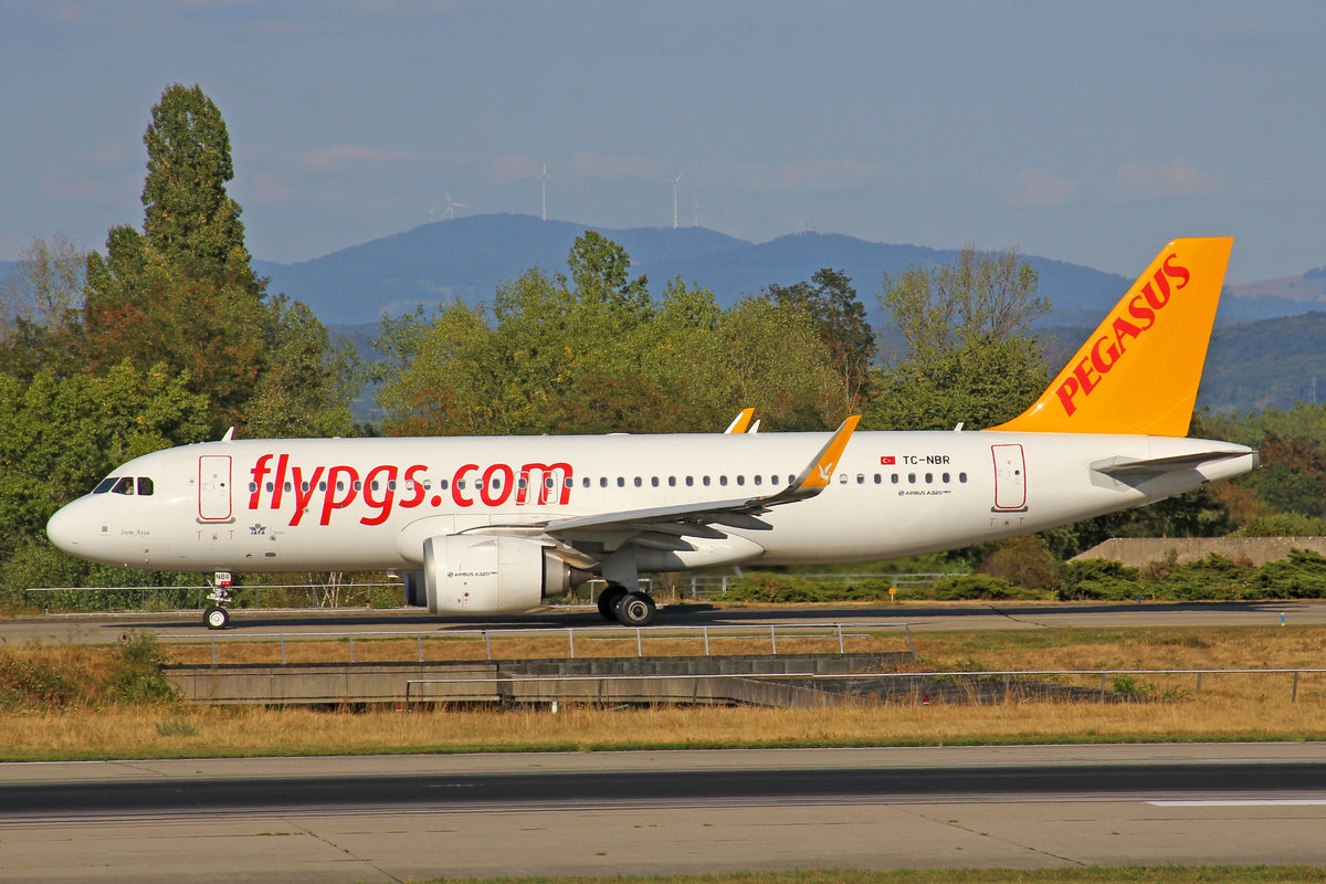 Pegasus Airlines, TC-NBR, Airbus A320-251N, msn: 8136,  Irem Asya , 16.August 2018, BSL Basel-Mülhausen, Switzerland.