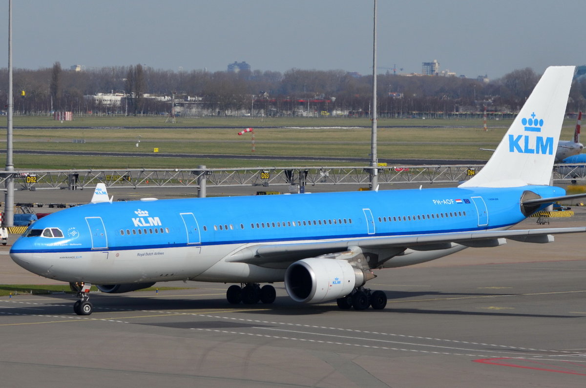 PH-AOF KLM Royal Dutch Airlines Airbus A330-203  , AMS , 12.03.2017