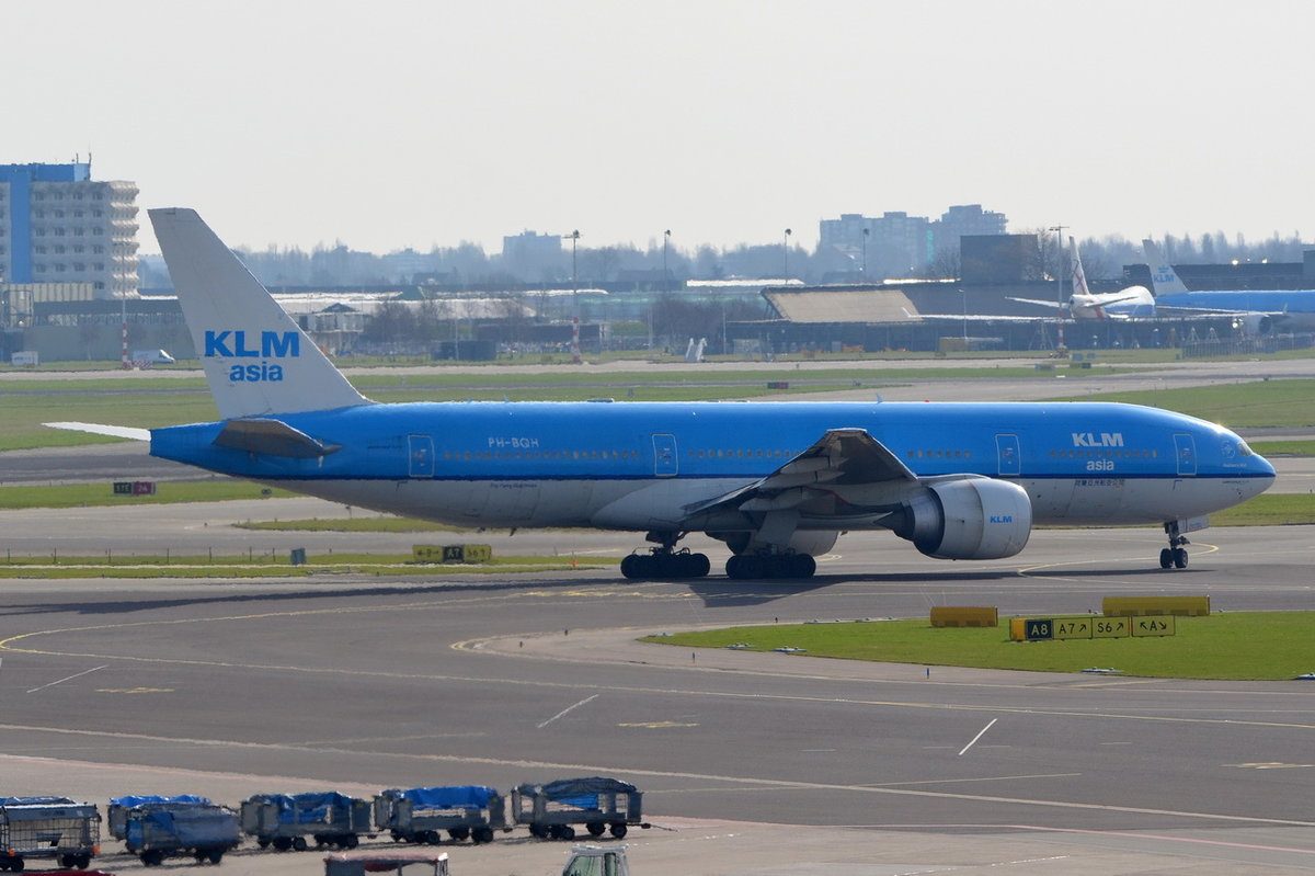 PH-BQH KLM Royal Dutch Airlines Boeing 777-206(ER)  , AMS , 12.03.2017