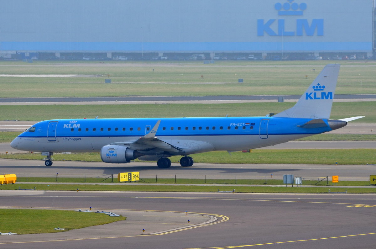 PH-EZS KLM Cityhopper Embraer ERJ-190STD (ERJ-190-100)  , AMS , 14.03.2017