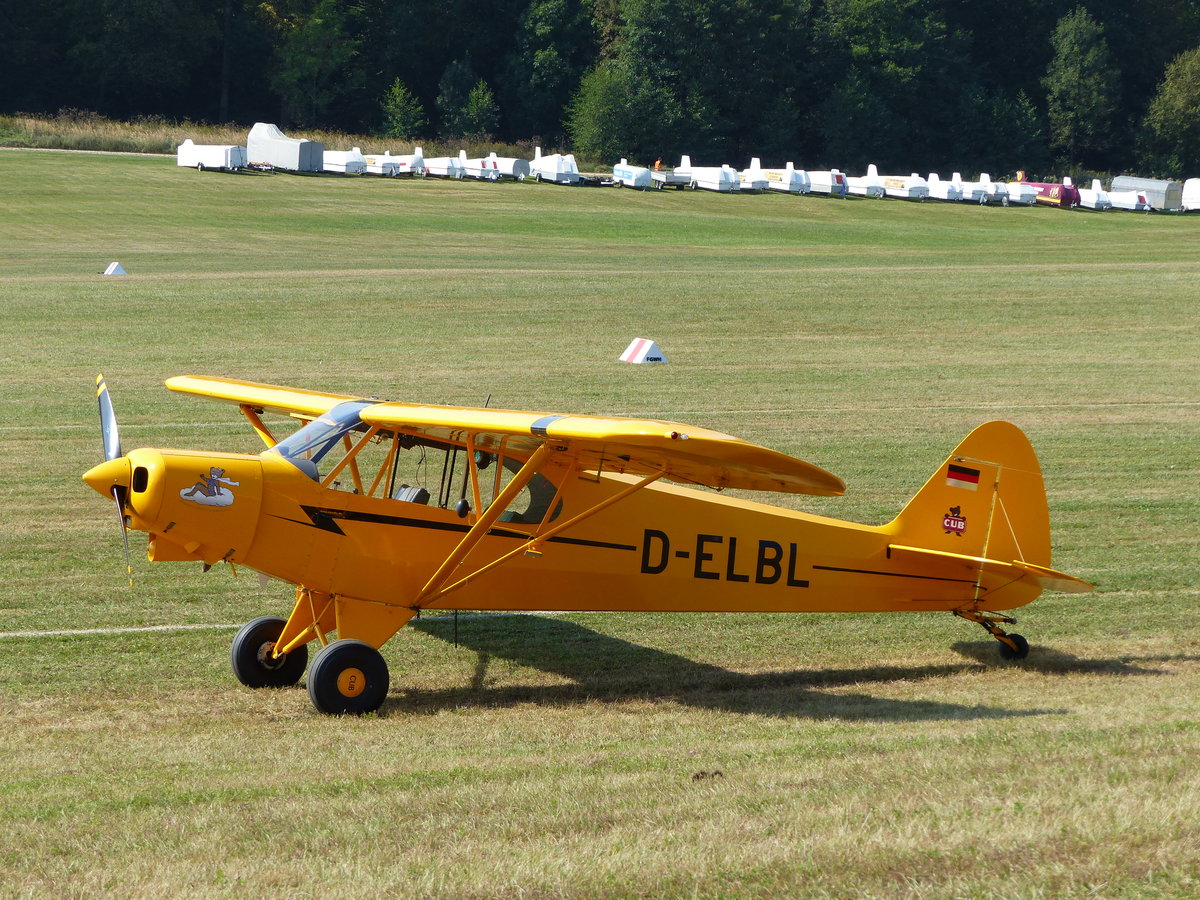 Piper PA-18-150, D-ELBL, Kirchheim/Teck-Hahnweide (EDST), 10.9.2016