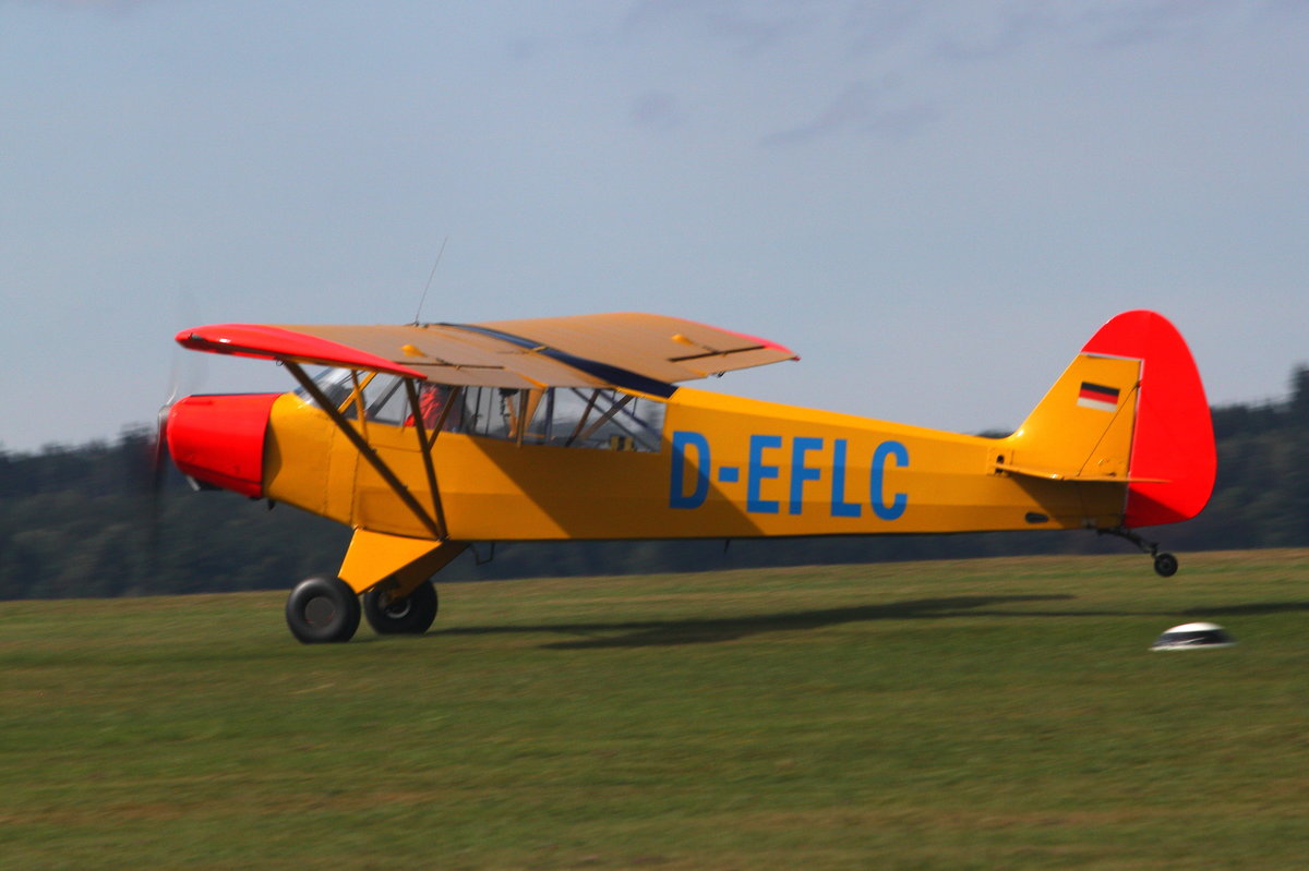 Piper PA-18 (L-18C) Super-Cub, D-EFLC, Wershofen/Eifel (EDRV), 03.09.2016