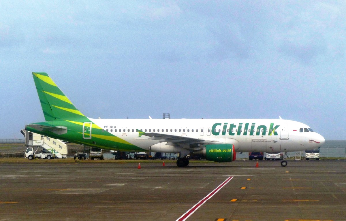 PK-GLU, Airbus A 320-214, Citilink, Denpasar International Airport (DPS), 17.9.2017