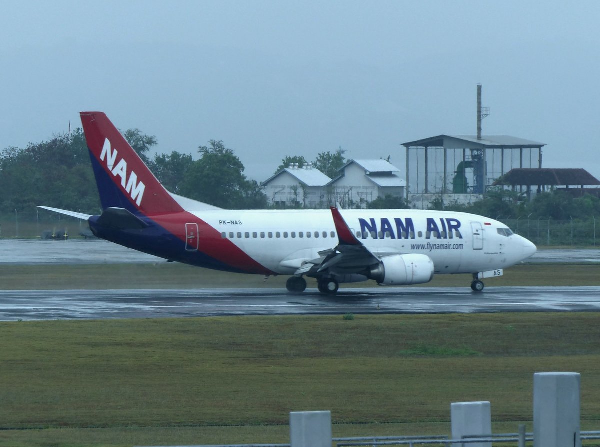 PK-NAS, Boeing 737-524(WL), Denpasar International Airport (DPS), 7.10.2017