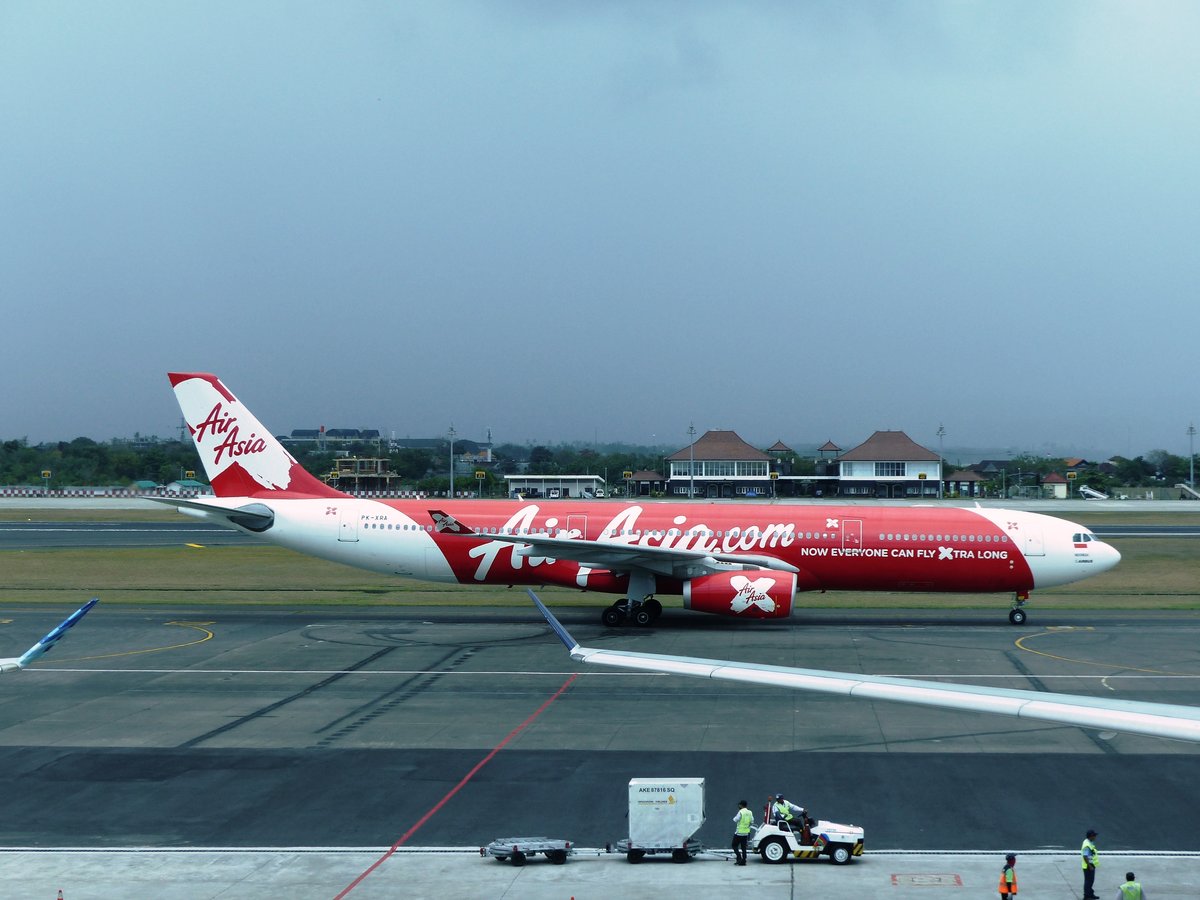 PK-XRA, Airbus A 330-343, Air Asia, Denpasar International Airport (DPS), 7.10.2017