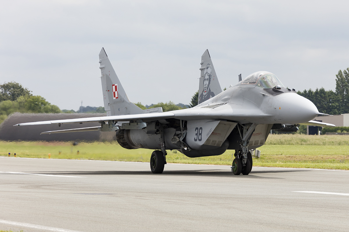 Poland - Air Force, 38, Mikoyan-Gurevich, MIG-29A, 23.06.2016, EBFS, Florennes, Belgium



