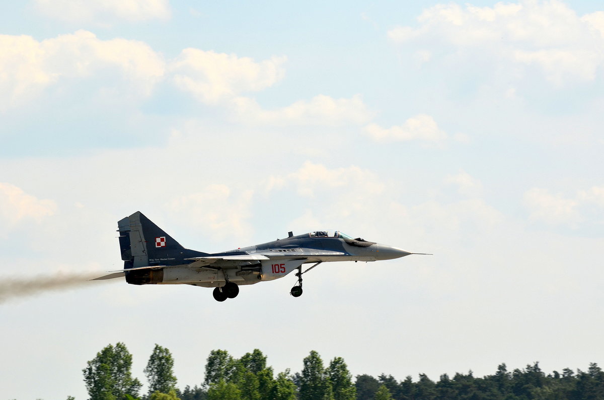 Polish Air Force MIG-29 105 auf der ILA am 04.06.16
